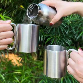 23oz Double Walled Stainless Steel Camping Mug 